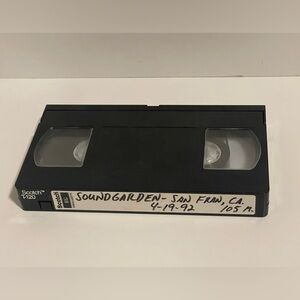 Vintage 1992 soundgarden live recording vhs tape